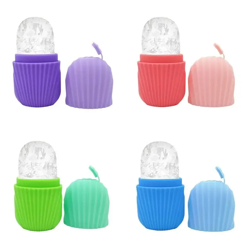 Beauty Face Lifting Massager Silicone Ice Cube Trays Facial Eye Roller Ice Ball Contouring Reduce Acne Skin Care Tool Reusable