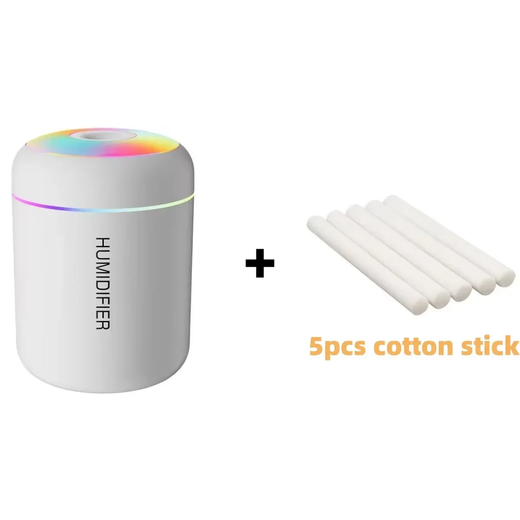 Car Mini Air Humidifier 180ML USB Electric Aroma Diffuser Essential Oil Purifier Aromatherapy Mist Maker Lights For Home Bedroom