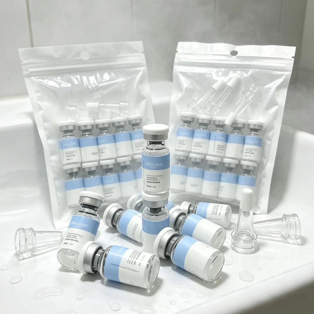 Facial Polypeptide Freeze-dried Powder Skin Booster 0.25mm Microneedle Serum Hydration Brightening Improve Elasticity Skin Care