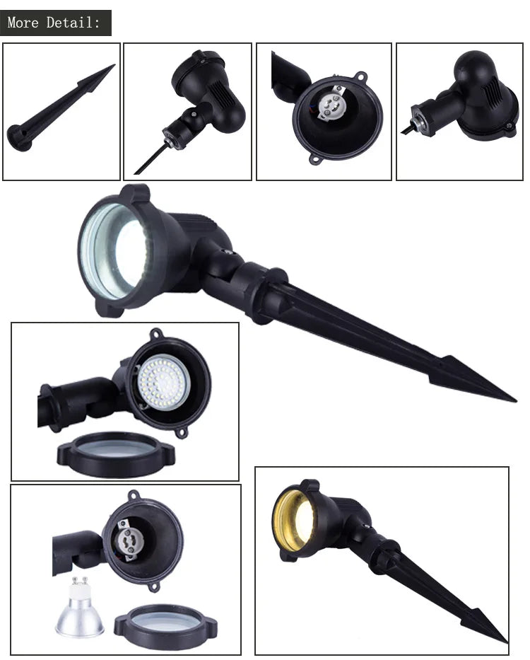 Outdoor LED Tree Light Waterproof Landscape Spotlight Garden Yard Lawn Spike Lamp Park Wall Washer Lighting