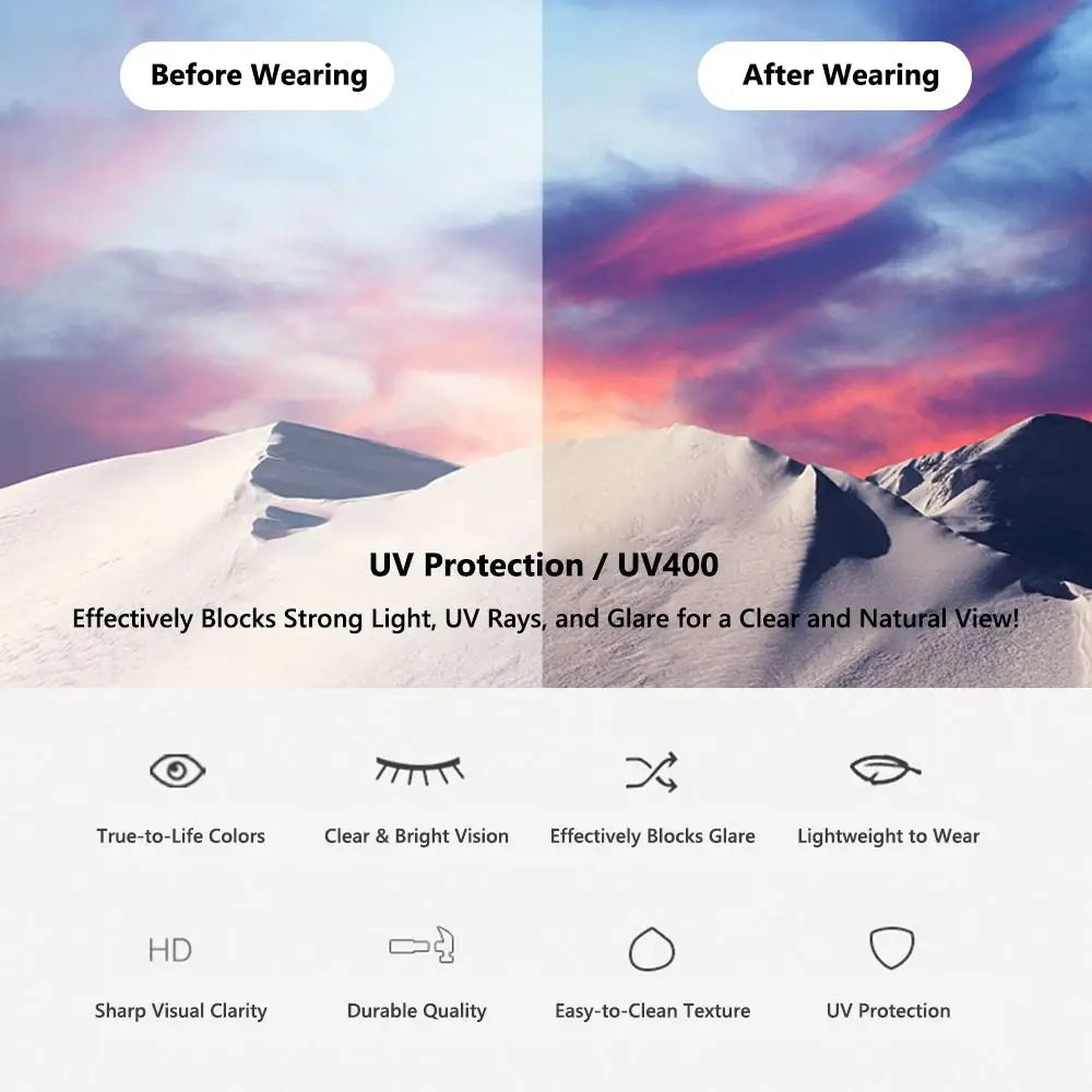 1 Pcs Trendy Metal Double Bridge Fishing Sunglasses Colored UV400 Ocean Lens Shades Square Metal Sunglasses for Men & Women