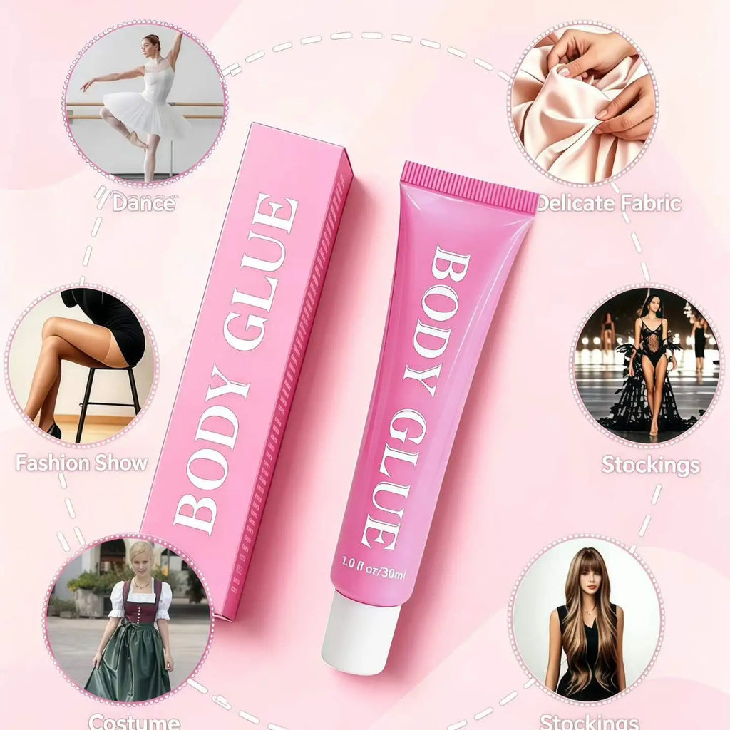 Transparent Body Glue, Gentle Quick-Dry Waterproof Anti-Slip Invisible Adhesive, Long-Lasting Secure Attachment, 1 Piece