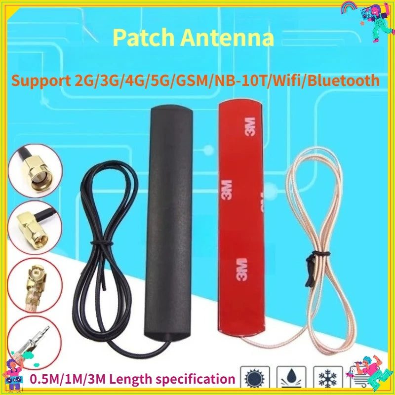 1PCS   All Netcom High Gain Dual Band 2.4G LTE 4G 3G 2G GSM GPRS NB IoT Patch Antenna for Vehicle Mount