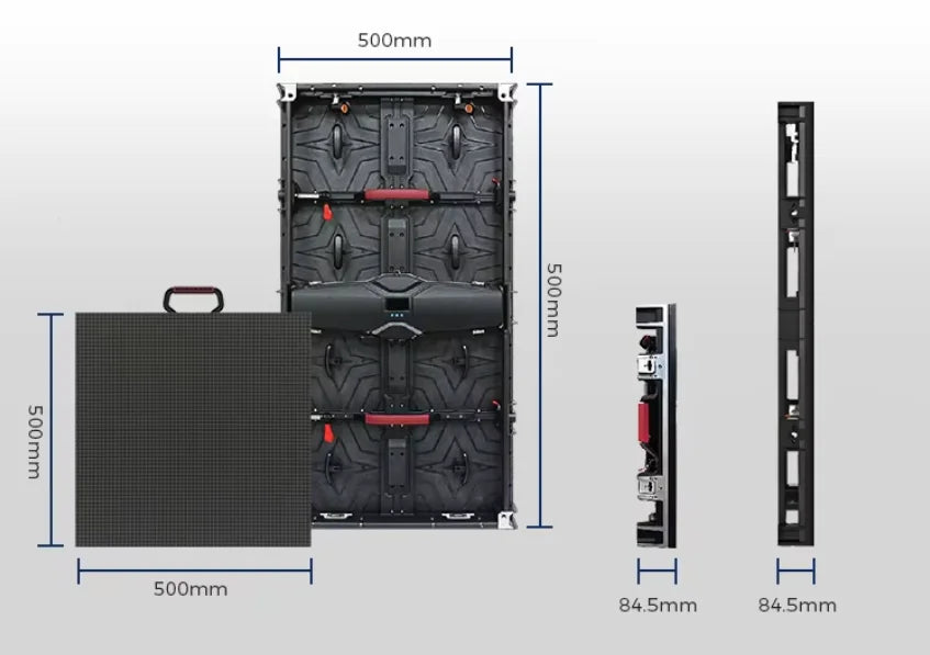 High Resolution Outdoor/Indoor P3.91 Micro Tile Led Display Screen, 500x500mm 500x1000mm for Corporate Lobby Control Room Museum