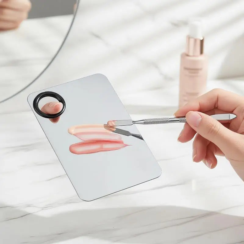 Makeup Palette For Foundation Application Lipstick Eye Shadow Mixer Palette Cosmetic Brushes With Spatula Beauty Tools Nail Art