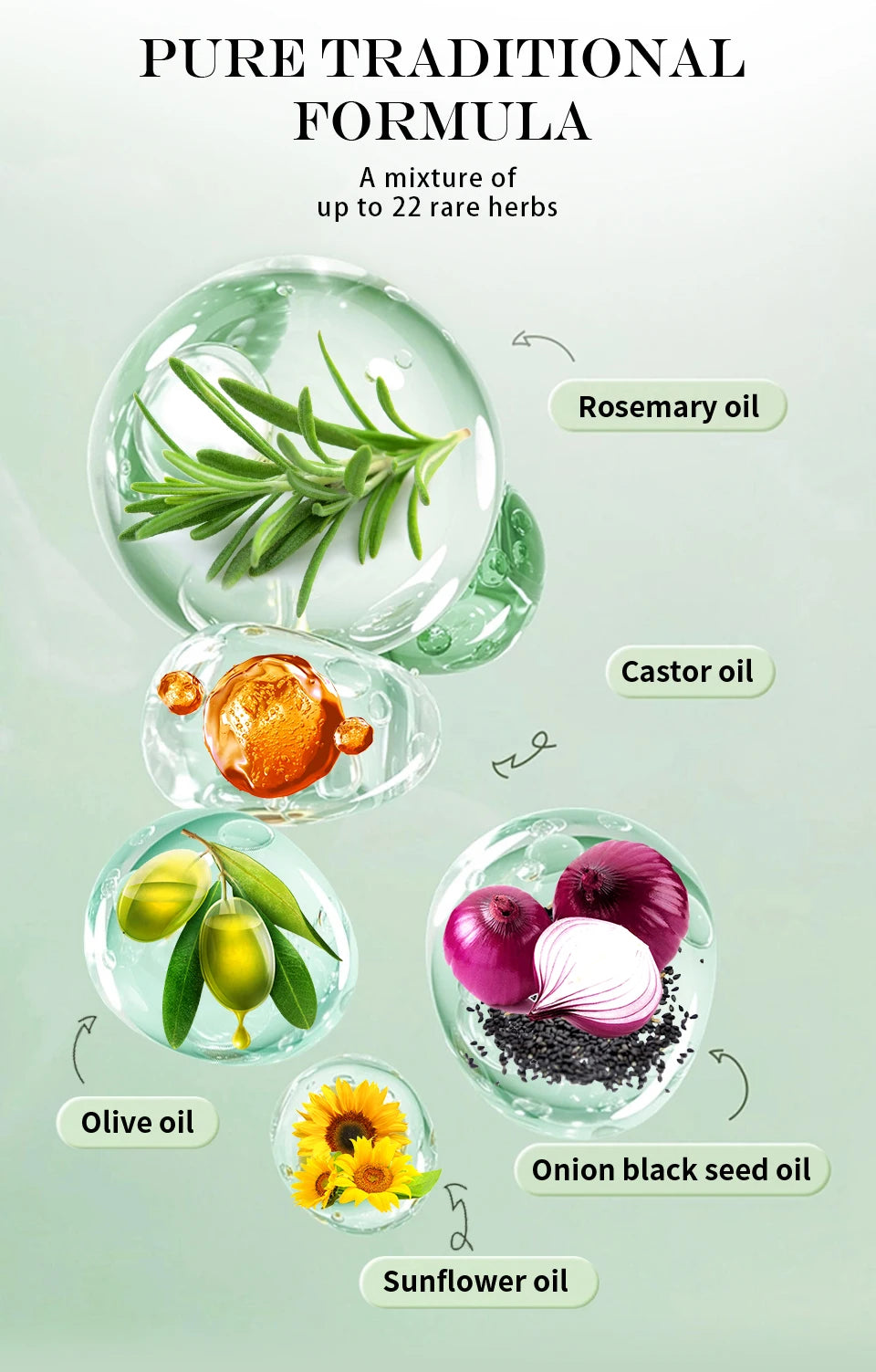 Hair Growth Oil Set Rosemary Hair Growth Oil Natural Herbal Hair Care Shampoo India Ayurvedic Anti Hair Loss Hair Regrowth Serum