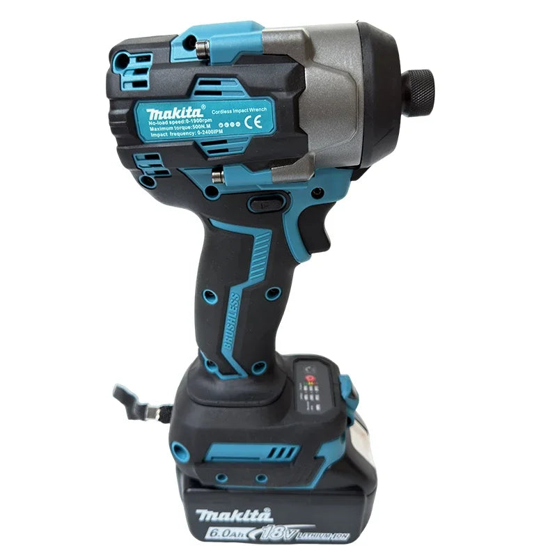 Makita 500Nm Impact Wrench Brushless Cordless 18V High Torque Electric Tool for Steel Construction & Large Equipment Repair