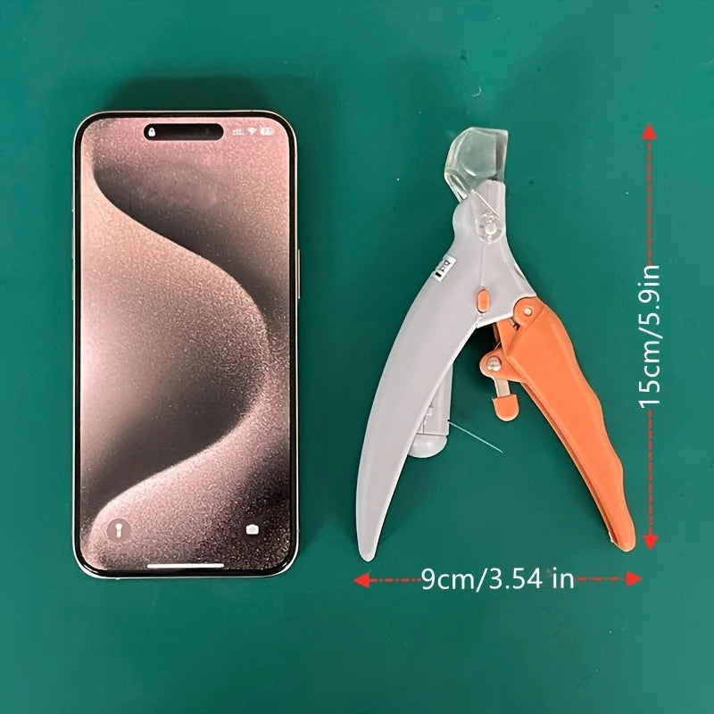 Pet Nail Clipper, Nail Trimmer for Dogs and Cats, Built-in LED Light, Steel Blades, Quick Trimming with Nail Collecto