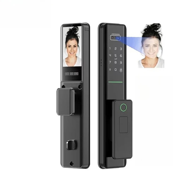 Door lock Digital fingerprint Electronic aluminum alloy Intelligent automatic graffiti Wifi Palm vein door lock