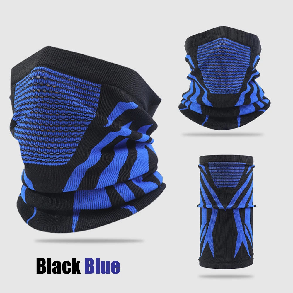 1pc/2pcs/3pcs Unisex Winter Breathable Warm Ski Mask Bike Motorcycle Half Face Mask Scarf Outdoor Hiking Fishing Cycling Mask