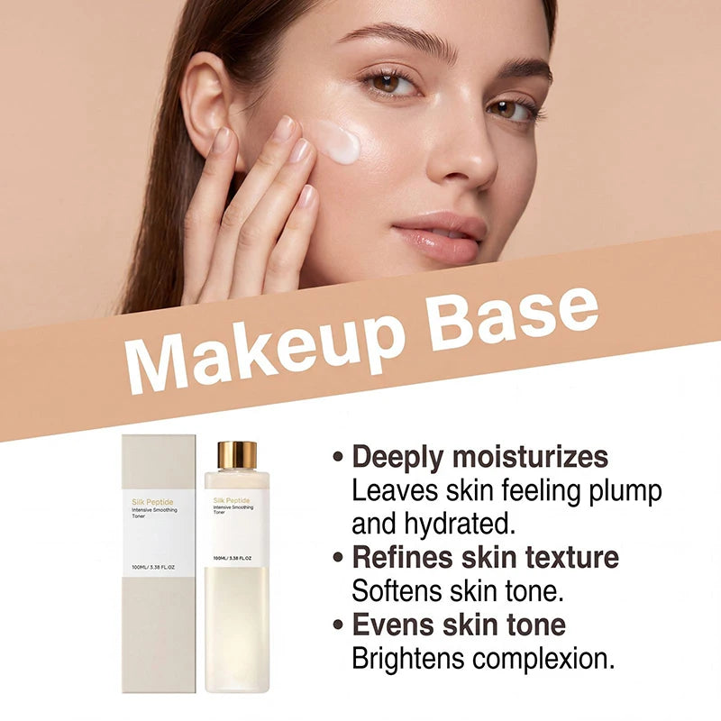 Silk Peptide Silk Essence Water Fade Fine Lines Increase Skin Elasticity Moisturize Refreshing Non Greasy Mild Toner
