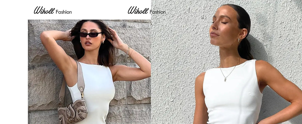 Women's Summer Sleeveless Boat Neck Mini Dress Slim Fit Party Club Bodycon Dresses
