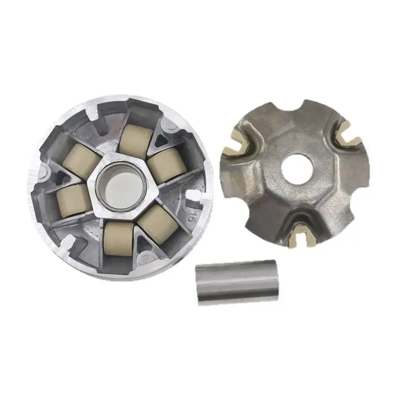 Scooter Variator Clutch Assembly Shockproof Aluminum Alloy Wear Resistant Rollers for Bumpy Road Riding Scooters