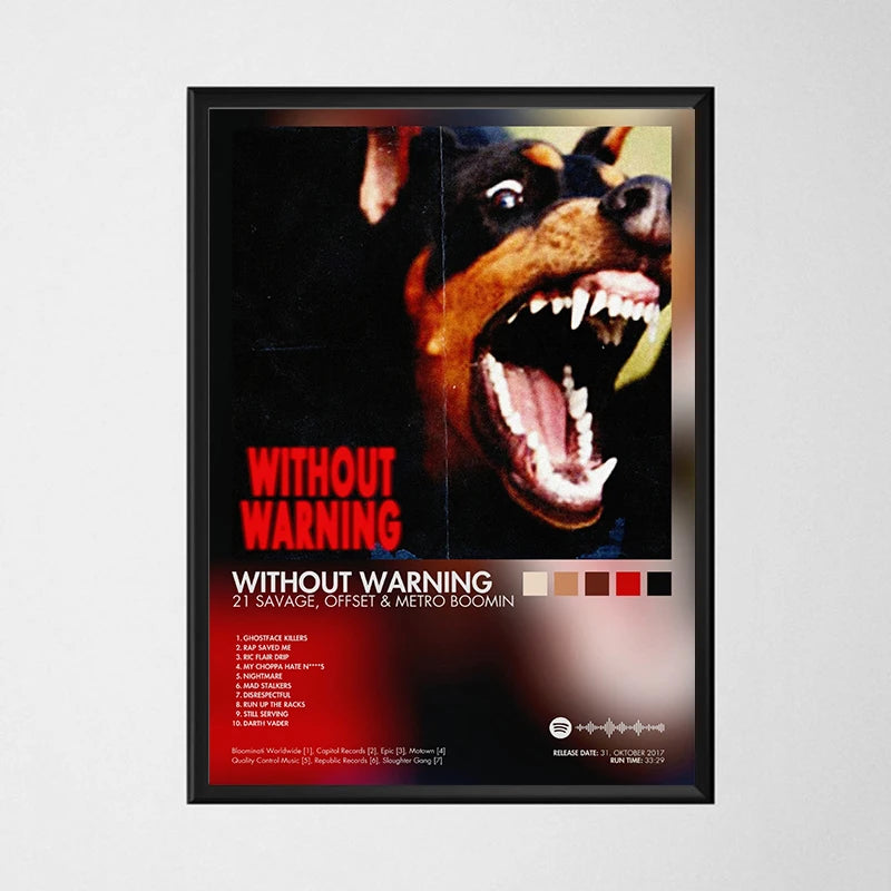 Modern Pop Rap Wall Art Hip Hop Artist Male Female Singer Poster Hot HD Painting on Canvas Music Album Cover Home Decor Gift
