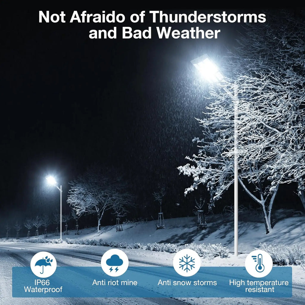 400W Solar Street Lights Outdoor-Solar Lights Outdoor Waterproof Motion Sensor,Solar Parking Lot Lights Commercial Dusk to Dawn