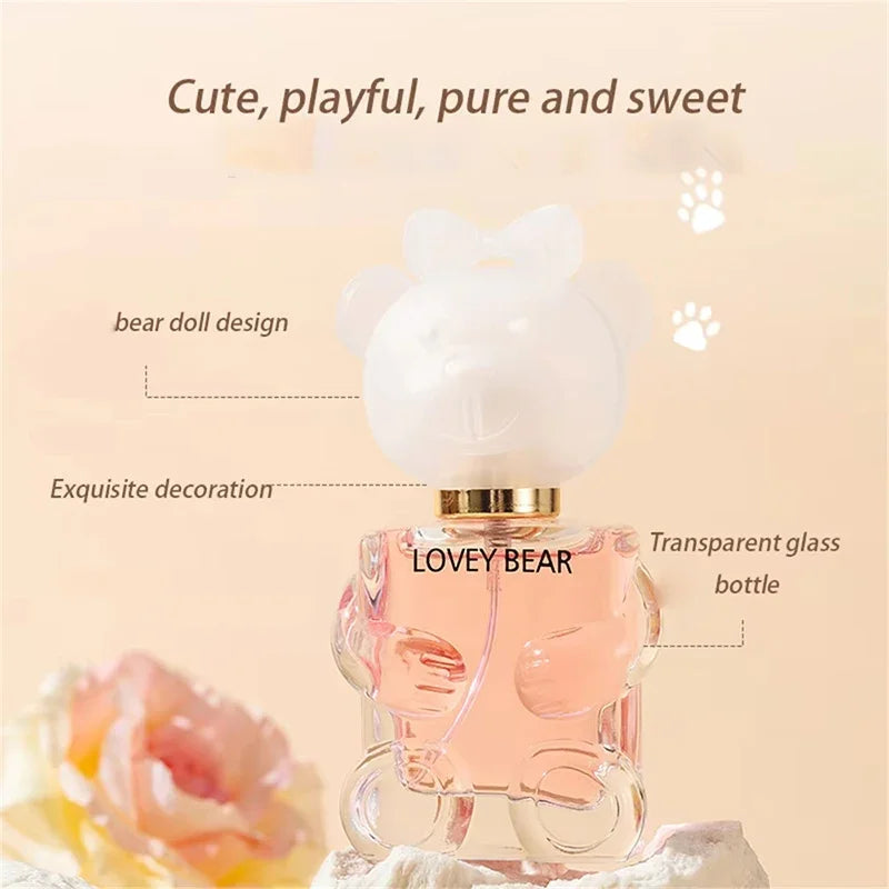 Bear Design Women's Perfume Eau De Parfum Spray Perfume Lasting Fresh Light Fragrance Charm Pheromone For Girls Gifts New