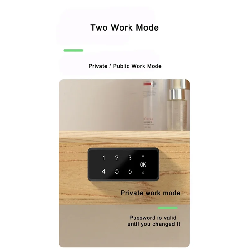 A99E-Electronic Induction Lock Smart Fingerprint Cabinet Lock,Drawer Password Lock,Cabinet Door Lock