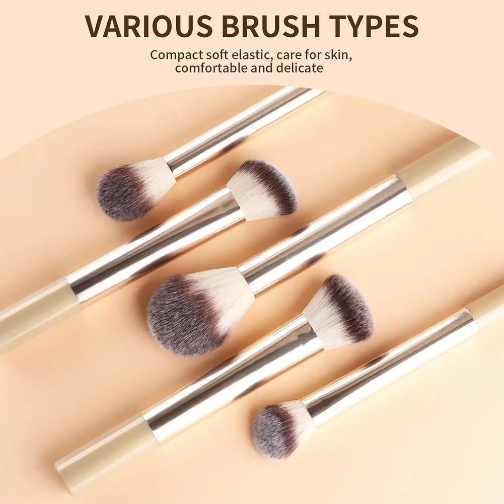 13Pcs Professional Makeup Brush Set Foundation Concealer Powder Eyeshadow Blush Kabuki Blending Full Face Beauty Tool