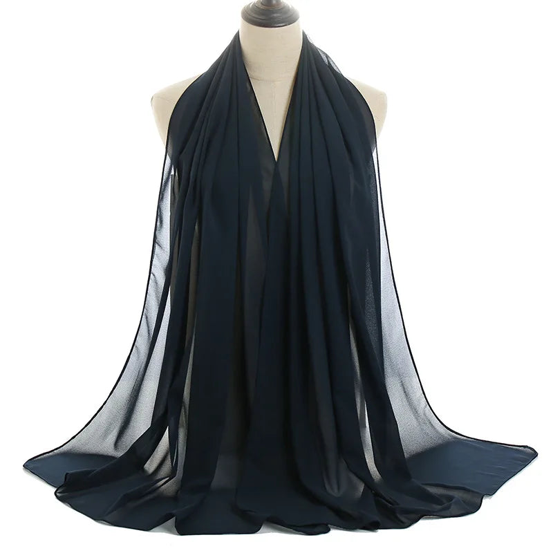 Ramadan Islamic Instant Bubble Chiffon Shawl Scarf Lady Head Wrap Women Hijabs Scarves Bufandas Muslim Veil Hijab Snood 180*70cm