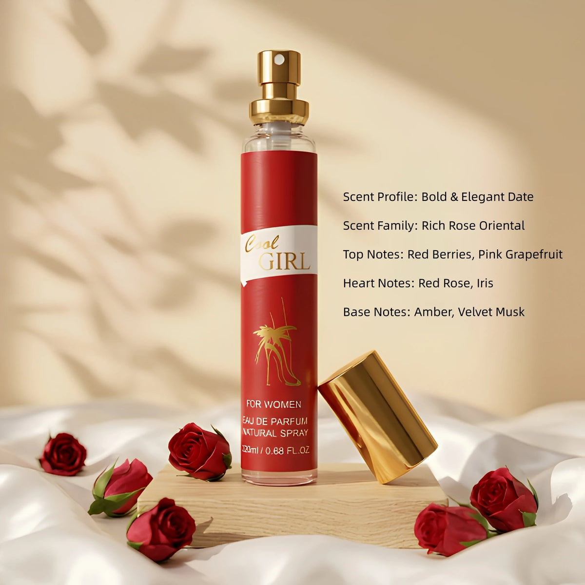 MYSTICAL Urban Muse 4pcs Women's Perfume Variety Gift Set, Long Lasting EDP Fragrance Selection for Office Wear, Date Night & Parties, Sensual Rose, Rich Gourmand & Fresh Pear, 0.68oz X 4 Portable Sprays, Luxury Beauty Fragra