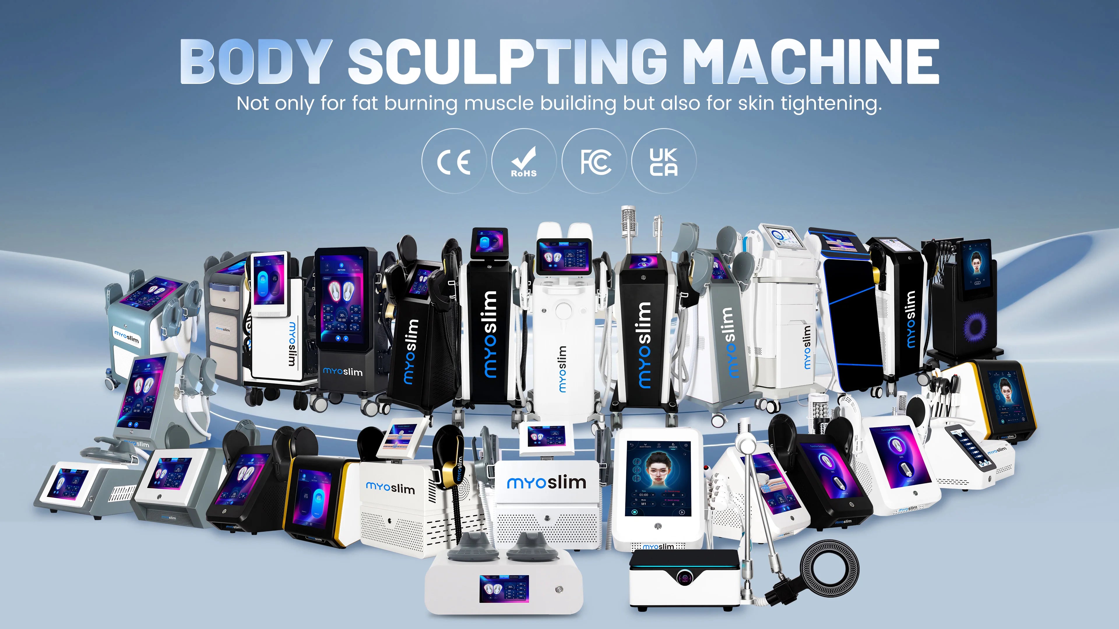 EMS Body Sculpt Machine RF Sculpting Weight Loss Burning Fat Slimming Muscle Equipment Stimulation 6500W  MYOslim