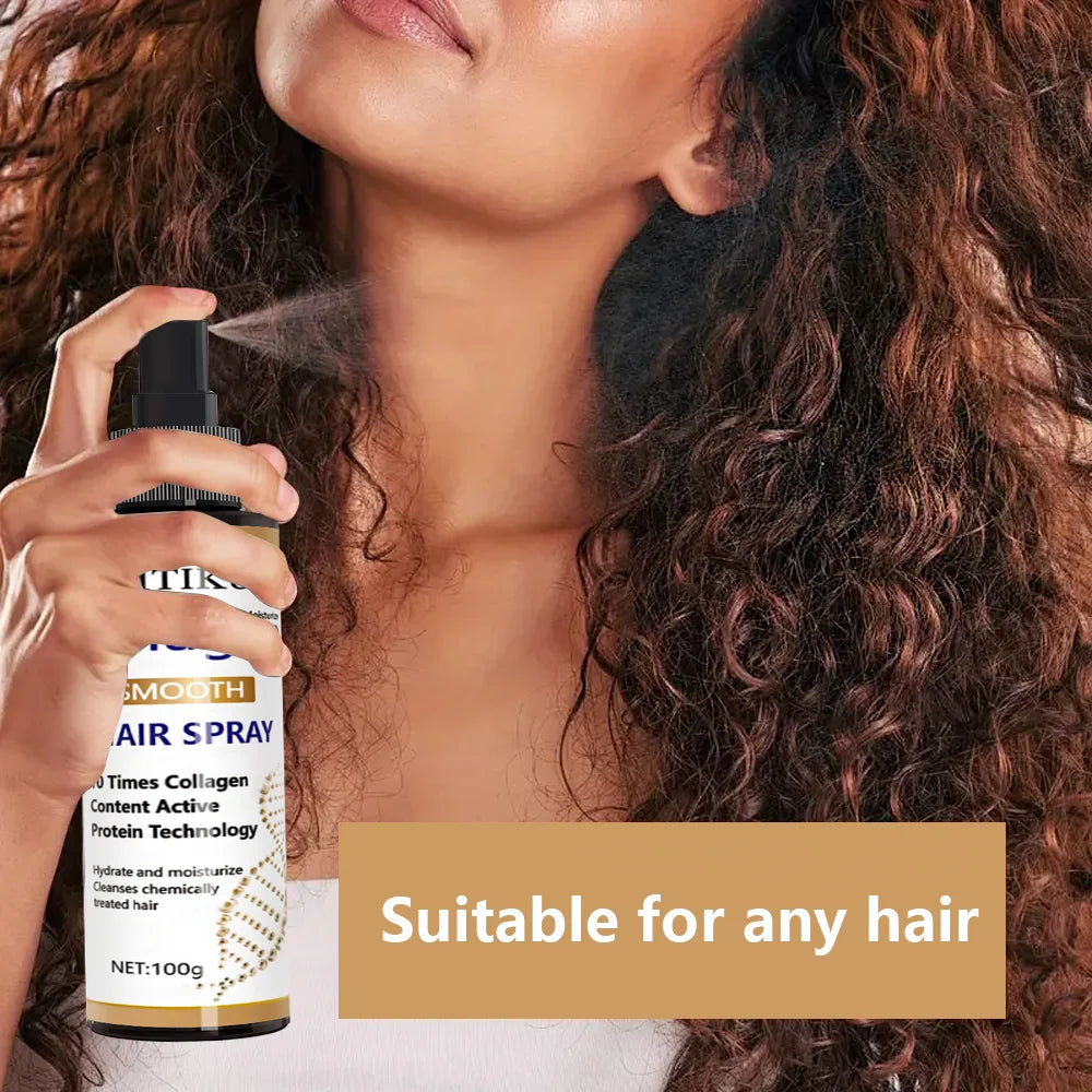 YUITIKUE Collagen Smooth Hair Spray | Hydrate, Moisturize & Repair For Chemically Treated, Dry Hair 100ml