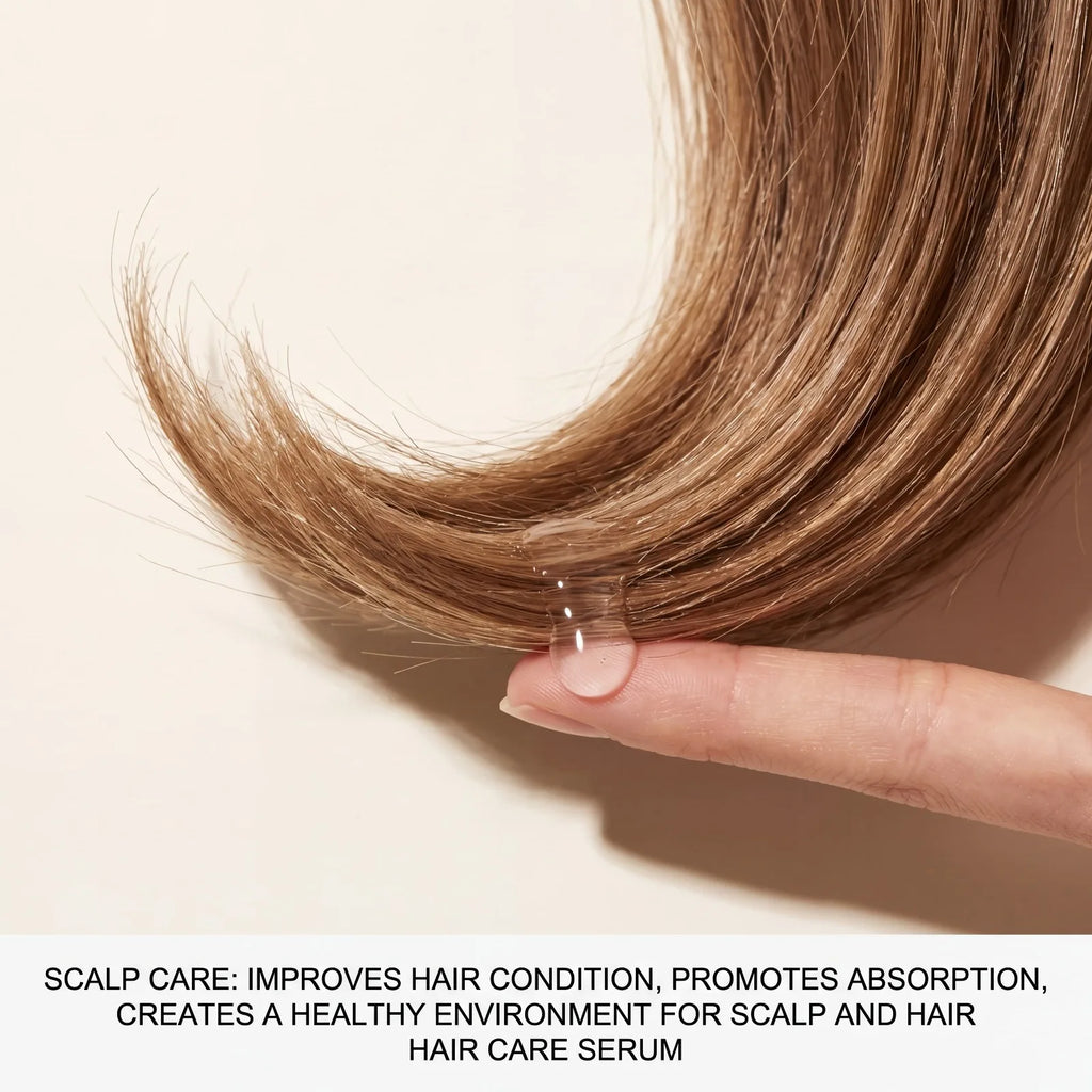 Hair Nourishing Serum With Massage Comb Nourishing Scalp Hydrate Strengthening Volumizing Essence Scalp Massager Hair Care