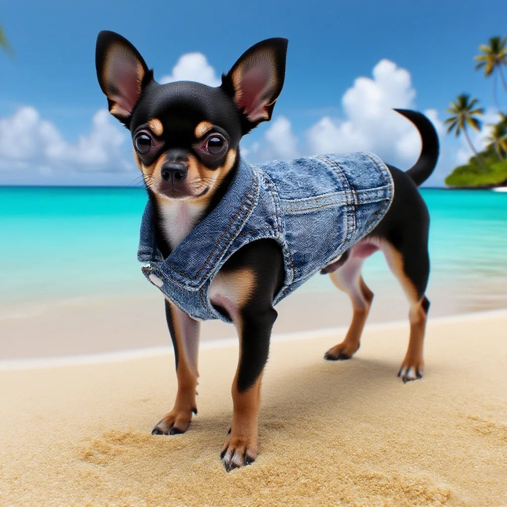 Dog Denim Jacket for Small Medium Dogs Spring Autumn Dog Clothes Classic Jeans Lapel Vest Chihuahua Yorkie Bulldog Pet Apparel
