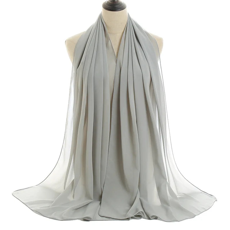 Ramadan Islamic Instant Bubble Chiffon Shawl Scarf Lady Head Wrap Women Hijabs Scarves Bufandas Muslim Veil Hijab Snood 180*70cm