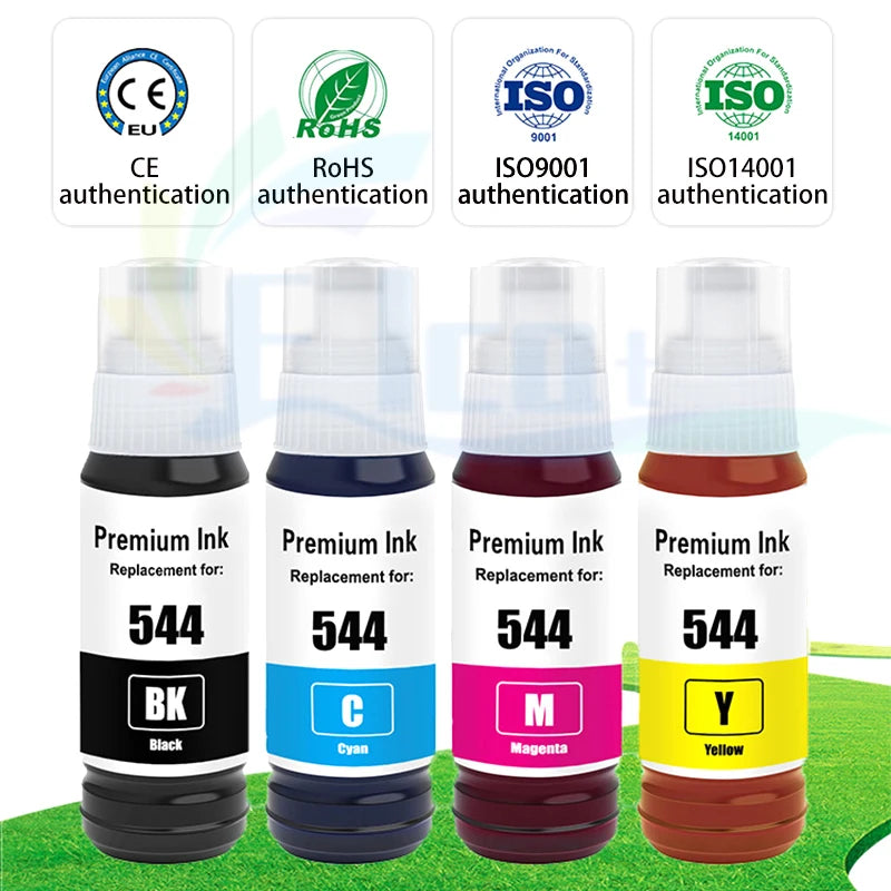 T544 544 Ink Bottle 544 Refill Kit Fit For Epson EcoTank L1110 L1210 L1250 L3110 L3150 L3210 L3250 L3251 L3260 L5290 Printer ink