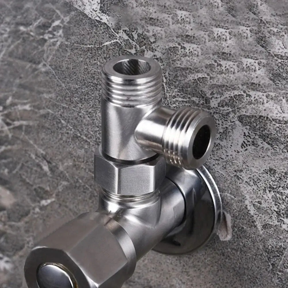 Durable Stainless Steel 3 Ways Valve Shower Faucet Converter T Adapter Spray Nozzle Water Splitter Shower Valve Bathroom