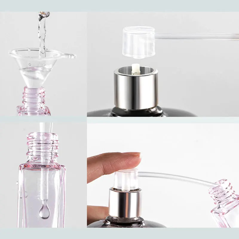 3pcs 5/10ml High Quality Perfume Spray Bottle Portable Empty Glass Cosmetic Atomizer Spray Container Travel Refillable Bottles