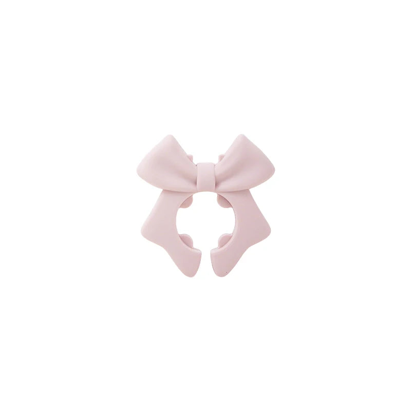 Bow Silicone Spatula Rack Multi-function Pot Clip Bowknot Anti Scalding Overflow Spatula Holder Spoon Rests Kitchen Gadgets