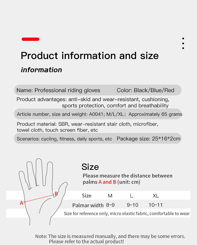URBANCREW Cycling Gloves — Touchscreen Outdoor Sports