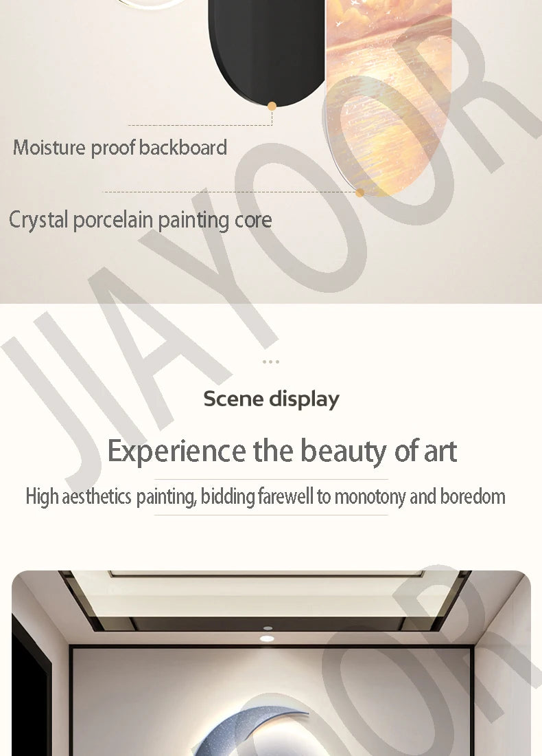Modern Light Luxury Entrance Hall Decoration Painting New Atmospheric High-end Corridor Hanging Painting Wall Lamp Night Lamp