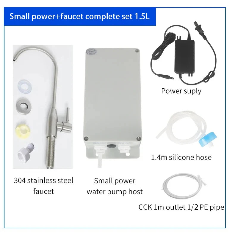 12V Caravan Electric Kitchen Water Pump Faucet Automatic Water Suction Pump 1.5 L 2.7L Faucet Automatic Suction Pump For Galley