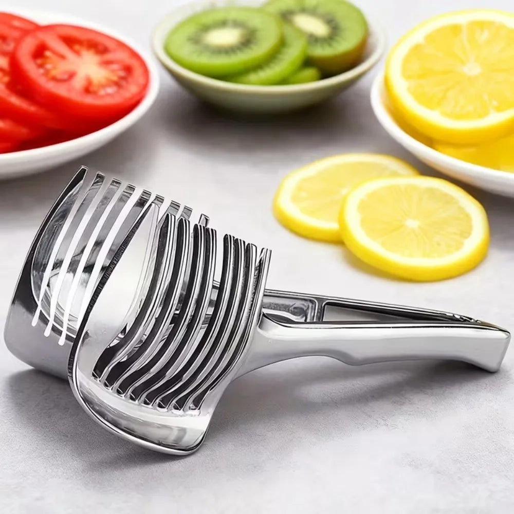 Alloy Handheld Slicer for Fruits Tomato Potato Onion Lemon Vegetable Cutter Kitchen Tools Kitchen Gadgets and Accessories 1PC