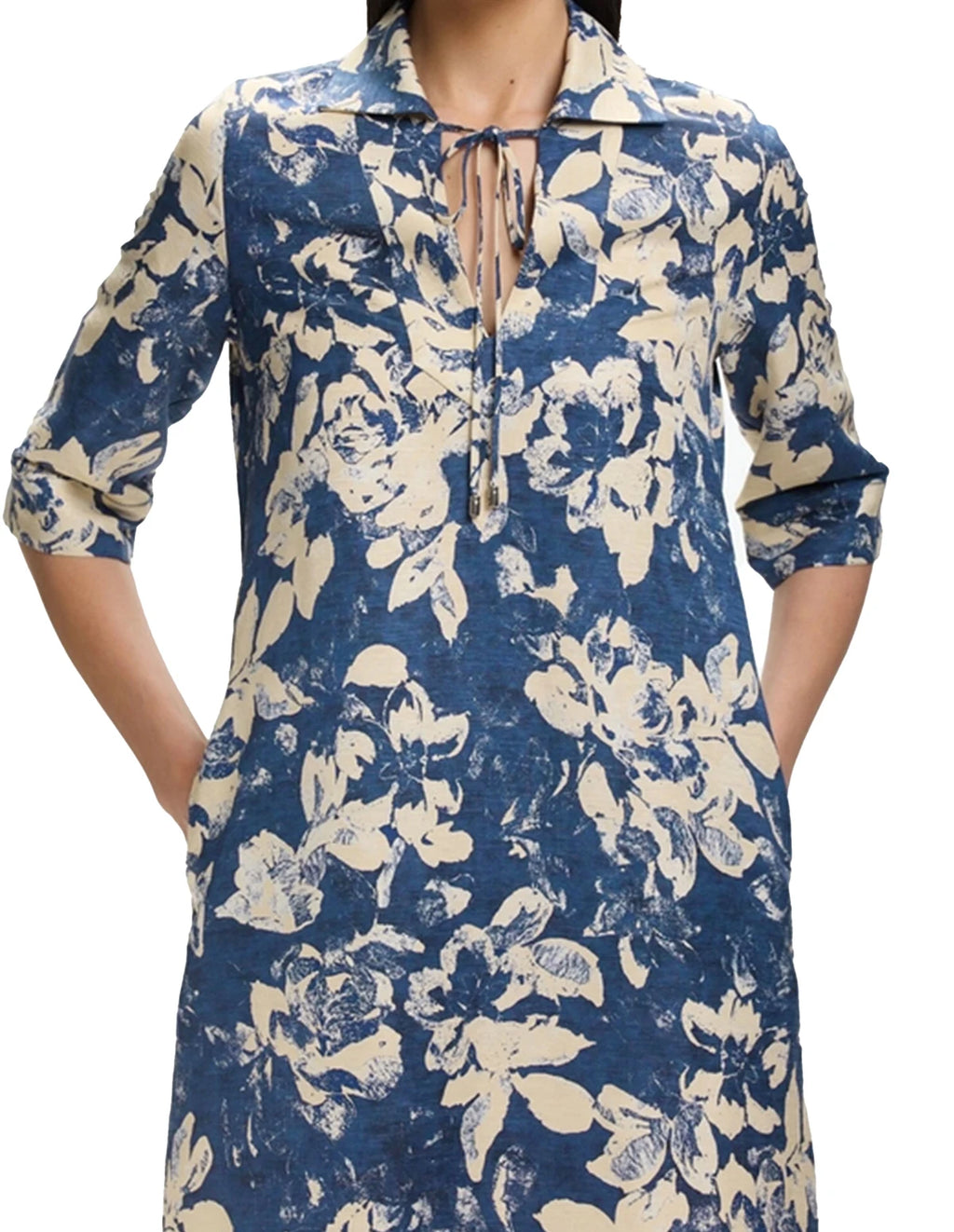 CHCH 2025 Summer Fashion Women Commuting V Neck Dresses Fashion Midi Printed New Lady Straight Dress