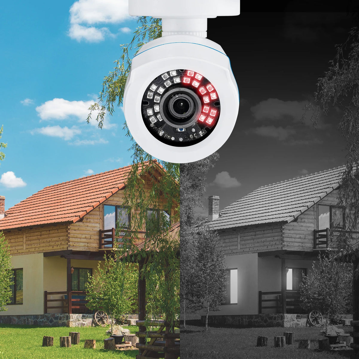 ZOSI 2MP CCTV Security Camera 1080P HD  4-in-1 AHD TVI CVI CVBS Weatherproof Home Video Surveillance Camera for DVR System
