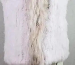 17 colors woman girl real rabbit fur vest jacket spring winter warm genuine rabbit fur knit coat vest black beige