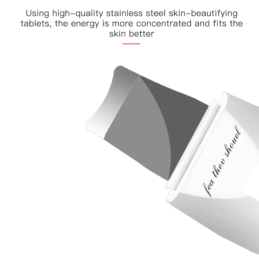 Ultrasonic Peeling Machine Skin Care Blackhead Remover Device Face Cleaning Pore Cleanser Facial Lifting Massager Skin Scrubber