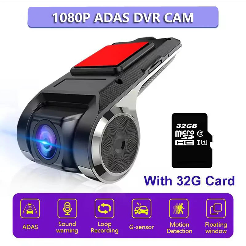 JIMIKE Car Multimedia Camera  Rear CAM Wide Angle Backup Camera HD Dashcam AHD 1080P  DVR Driving Recorder ADAS