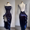 2026 Europe and the United States New Cross-Border Dress Summer Senior Sense Y2K Sexy Halter Spice Girl Dress