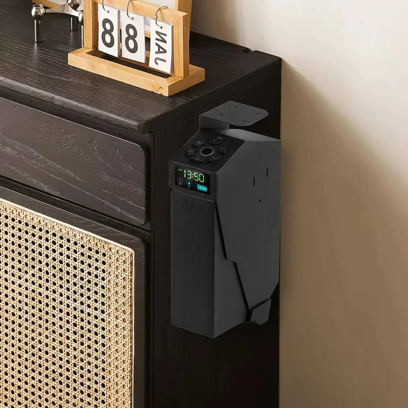 Biometric Bedside Handgun Quick Access Pistol Lock Box for Nightstand,Car,Fingerprint/Pin Code/Type-C