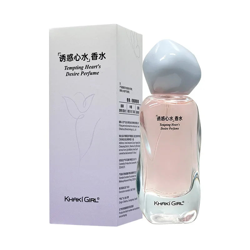 Khaki Girl Floral Fruity Eau De Toilette Long-lasting Fresh Citrus Perfume Spray Unique Crystal Bottle Daily Dating Perfume