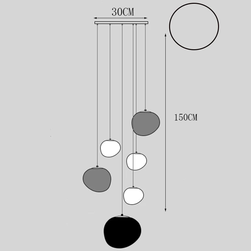 Modern Stair Chandelier Pendant Lights Indoor Lighting Ceiling Lamp Hanging Light LED Chandeliers for Living Room Indoor Lightin