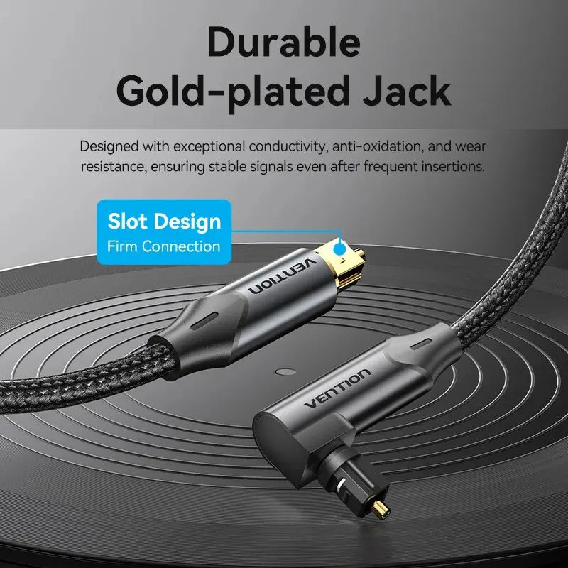 Vention Digital Optical Audio Cable Toslink SPDIF Coaxial Cable 1m 2m for Amplifiers Blu-ray Xbox 360 PS4 Soundbar Fiber Cable