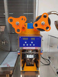 Cup Sealing Machine Plastic Yogurt Cup Sealer Juice Bubble Tea Equipment Fully Automatic Jelly Boba Milk Tea Cup Sealing Machine