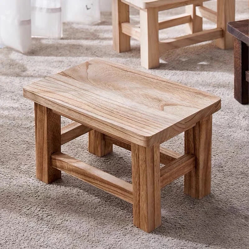 Modern Minimalism Solid Wood Small Stool Household Adult Living Room Shoe Changing Stools Children's Small Bench Muebles