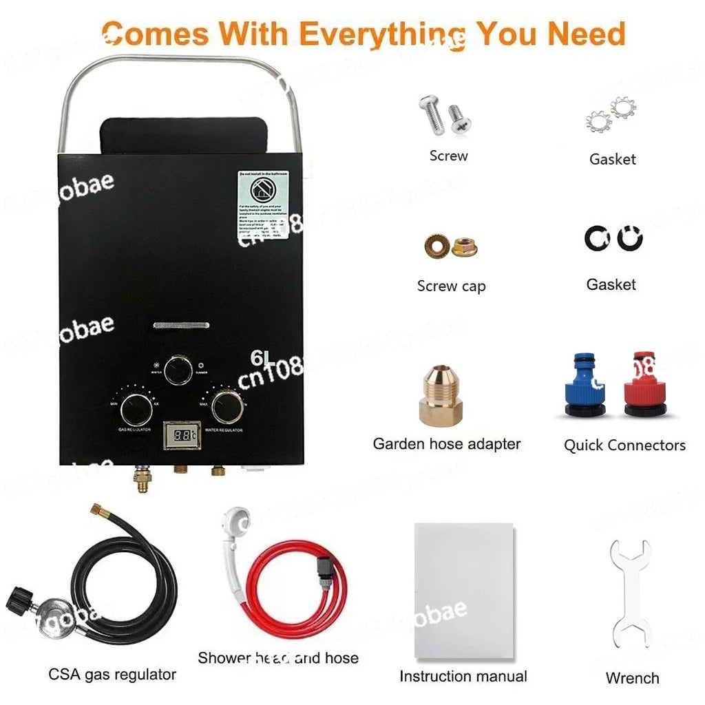 2026 new outdoor water heater for RV portable gas water heater camping water heater
